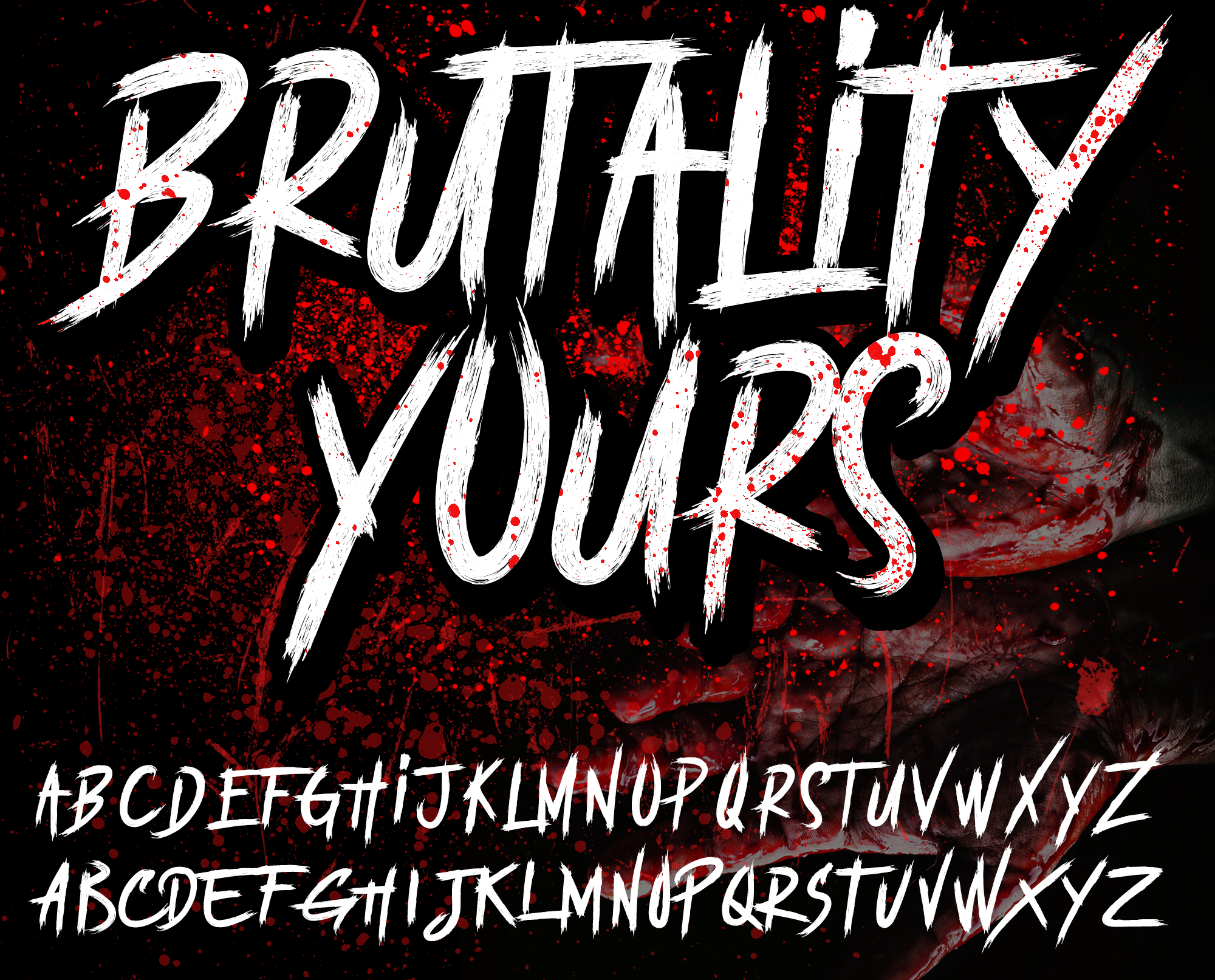 BRUTALItY YOURS  DEMO font